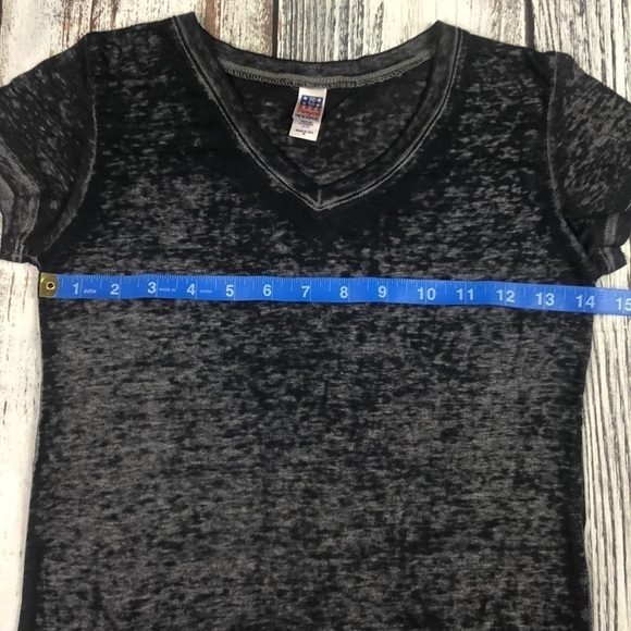 50/50 Royal Apparel Black T-Shirt Size M - Picture 3 of 8